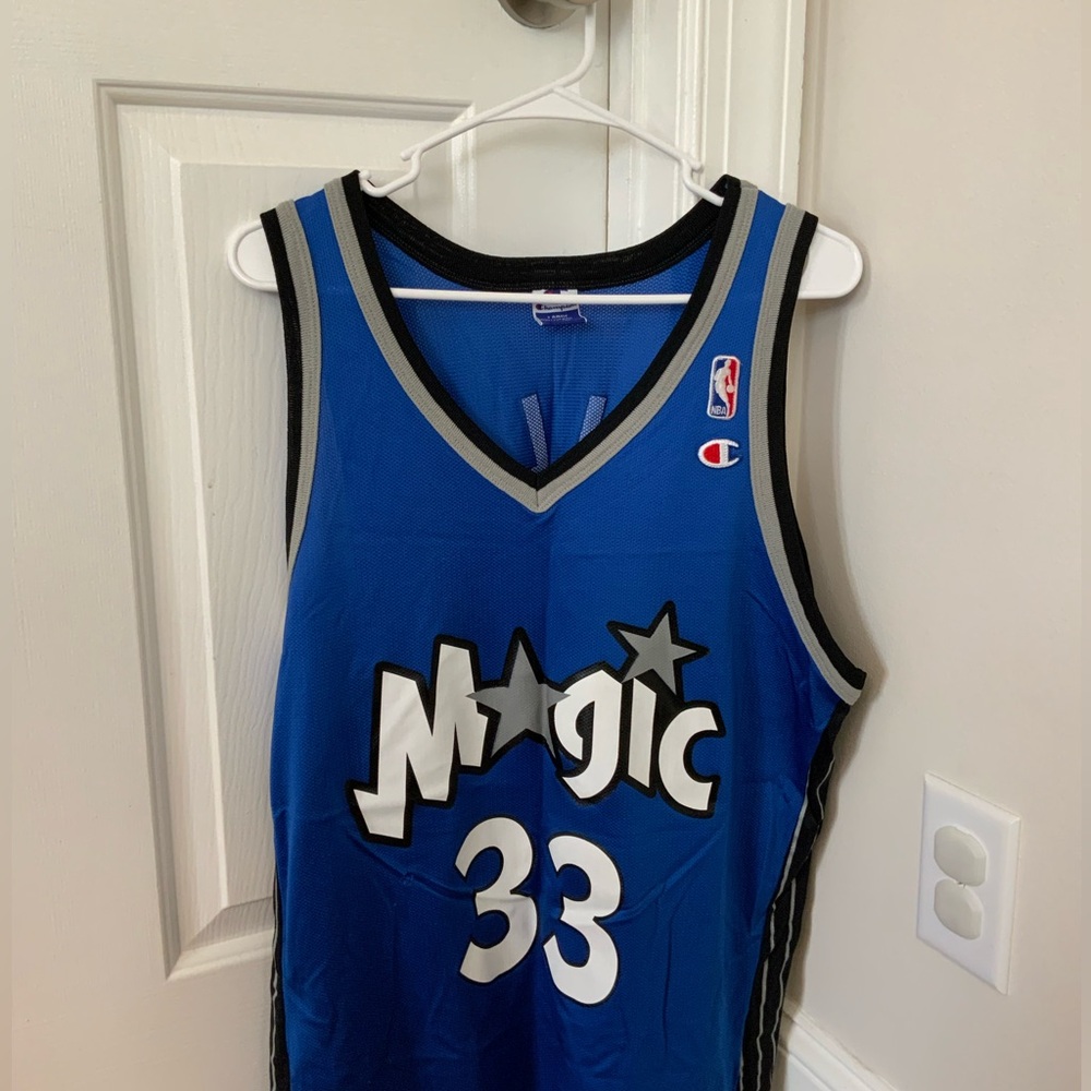 Vintage Orlando Magic #33 Grant Hill Champion Jersey Man’s44 Large NBA 90s